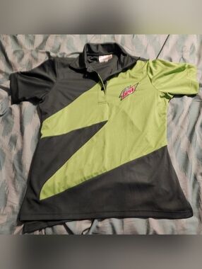 Mountain Dew Polo Golf Shirt Polyester Men’s Size Small